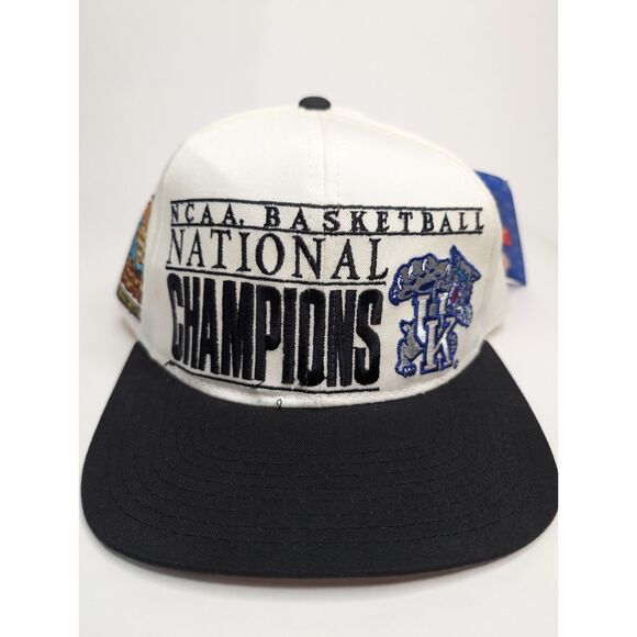 Vtg 1996 Kentucky Wildcats National Championship Starter SnapBack Hat Dead stock - Picture 3 of 14